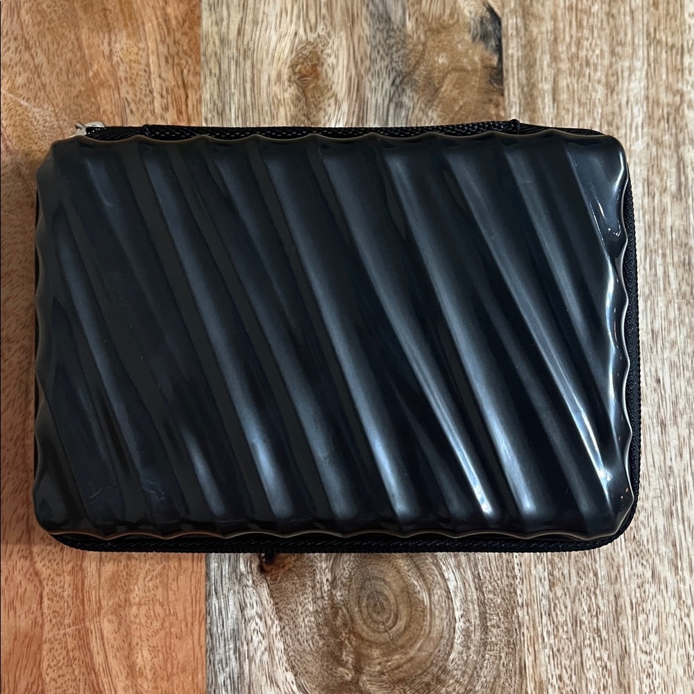 Tumi Black Textured Travel Pouch with Amenities - Picture 3 of 5